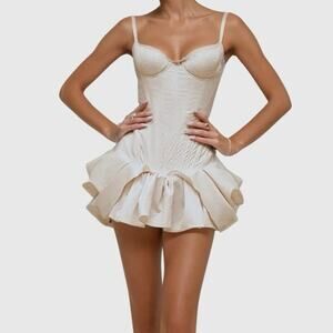 Mew Mews Kaethe Spaghetti Corset Mini Dres Size Small